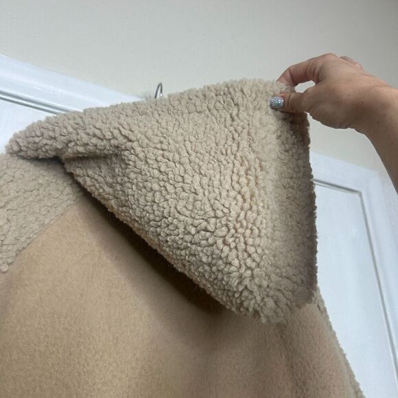 Anthropologie Boundless North Snowbound Shearling Sherpa Coat Jacket Large - Picture 5 of 9